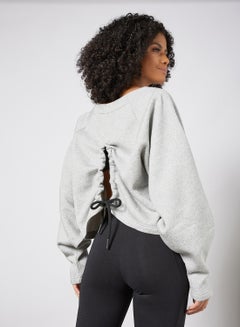 Buy Sportswear Studio Launch Fleece Sweatshirt Grey in UAE