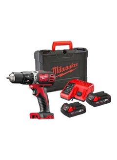 Buy Compact Percussion Drill, 2x2.0 Ah Batteries, Charger And Kit Box, 18v, 13mm, M18bpd-202c Multicolour in UAE