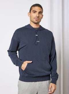 اشتري Drawstring Hoodie Navy في الامارات