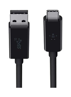 Buy USB-C to USB-A 1meter Cable black in UAE