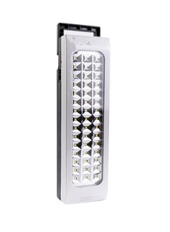 Buy Built-In Solar Panel Rechargeable LED Light White 24.5x7x4.3cm in Saudi Arabia