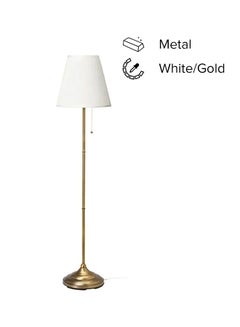 Buy Decorative Floor Lamp White/Gold 155 x 28 x 36cm in Saudi Arabia