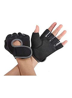 اشتري Pair Sport Cycling Fitness Gym Weightlifting Exercise Half Finger Sport Gloves في مصر