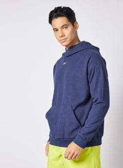 Buy Workout Ready Fleece Hoodie Navy in UAE