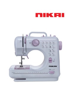 Buy Mini Multi-Function Household Sewing Machine Built In Stitch Patterns NHSM505 White in Saudi Arabia