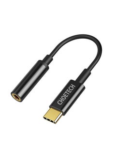 Buy USB-C to 3.5mm Audio Jack Adapter Black in Saudi Arabia
