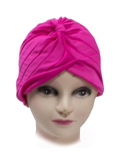 Buy Solid Pattern Bonnet Cap Pink in Saudi Arabia