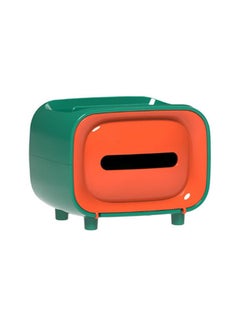 Buy Creative TV Model Tissue Box Green/Orange 20.5x15x16cm in UAE