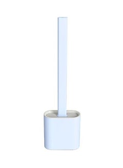 Buy Silicone Toilet Brush With Holder White 365x98x43mm in Egypt