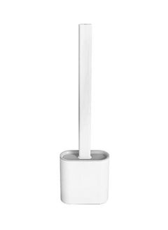 Buy Toilet Brush With Holder Set White/Grey 365x98x43mm in Egypt