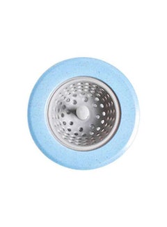 Buy Sink Sewer Anti-Clogging Filter Blue/Silver 11.5x11.5cm in UAE