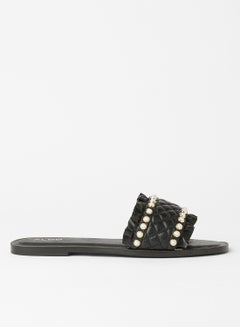 Buy Arilith Flat Sandals Black in Saudi Arabia