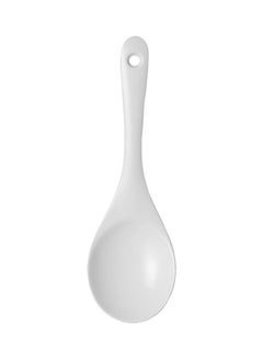 Buy Melamine Serving Spoon White 23x7.4x3.50cm in UAE