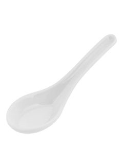 Buy Melamine Soup Spoon White 13.4x4.1x1.7cm in UAE