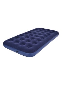 اشتري Inflatable Bed Twin Size Camping Mattress Navy Blue 191x99cm في السعودية