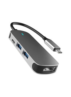Buy 4-In-1 USB 3.0 Type-C Multi-Port Hub Grey in UAE