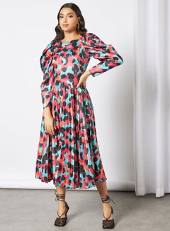 Buy All-Over Print Dress Multicolour in UAE