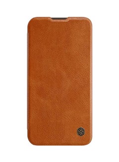 Buy Qin Pro Leather Case For Apple Iphone 13 Pro Brown in Egypt