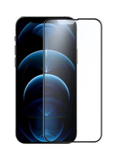 Buy 2.5D FogMirror Full Coverage Matte Tempered Glass Screen Protector For Apple iPhone 13 Pro Max Clear Black in Saudi Arabia