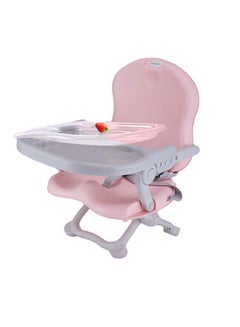 Buy Multifunctional Folding Compact Baby Dining Chair Portable Booster Seat - Pink in Saudi Arabia