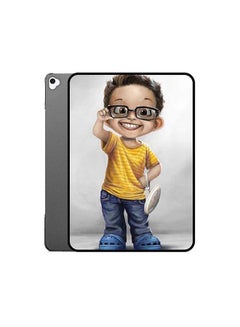 اشتري Protective Flip Case Cover For Apple iPad 9 Cute Boy With Specks متعدد الألوان في الامارات