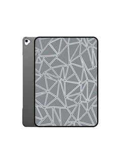 اشتري Protective Flip Case Cover For Apple iPad 9 Grey White Pattern متعدد الألوان في الامارات