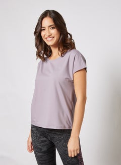 Buy Oversize Training T-Shirt Lavender in UAE