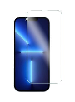 اشتري 1- Peace iPhone 14/13/13 Pro Tempered Glass Screen Protector شفاف في الامارات