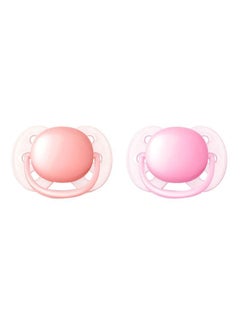 Buy Pack Of 2 Soft Soother Silicon Pacifier in Saudi Arabia
