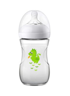 Buy Natural Feeding Bottle, Dragon, 260 ml, White/Green in UAE