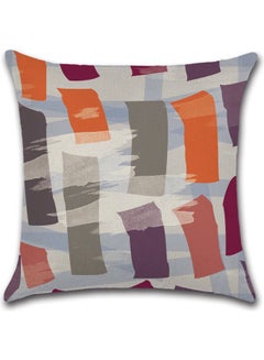 Buy Printed Cushion Cover Cotton Blend Multicolour 45x45cm in UAE