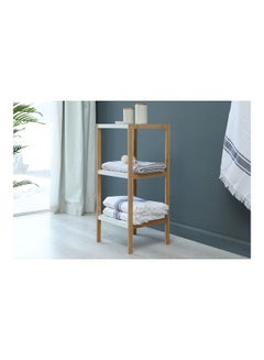 Buy Kylen 3-tier Bamboo Bath Shelf Brown 34 X 33 X 79cm in UAE