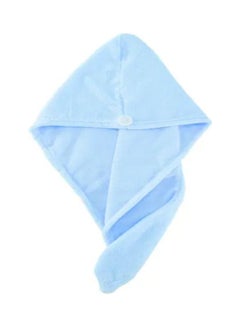 Buy Super Soft Dry Hair Bath Towel Blue 24x62cm in Egypt