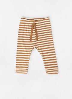 Buy Infant Striped Leggings Brown in Saudi Arabia