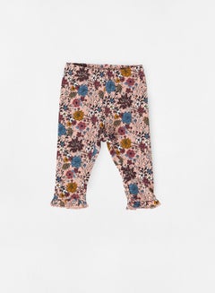 Buy Infant Floral Print Leggings Pink in Saudi Arabia