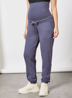 Buy Maternity Basic Sweatpants Purple in UAE