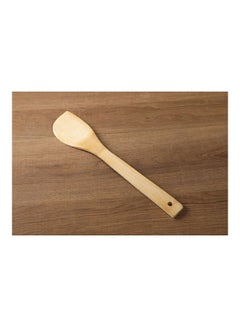 Buy Bamboo Material | Solid Spatula | Beige 30cm in UAE