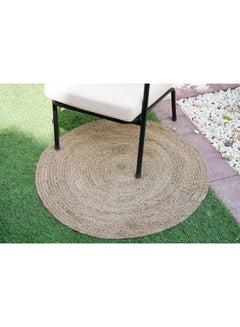 اشتري Essence Round Jute Rug Natural 90cm في الامارات