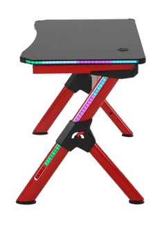 Buy GD400 1.4m XXL RGB Gaming Desk With Fully Covered Mouse Mat And Remote Red in UAE