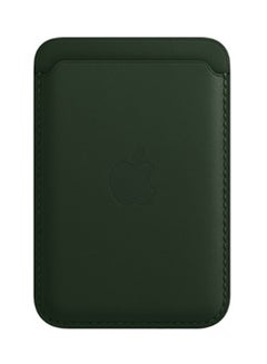Buy iPhone Leather Wallet with MagSafe Sequoia Green in Saudi Arabia