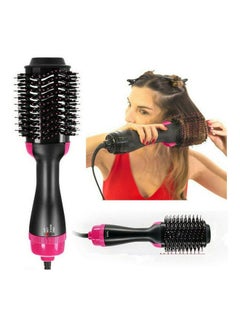 Buy Electric Professional Hot Air Straight, Curling Hair Dryer Comb Black 34 x 7.5 x 5.5cm in UAE