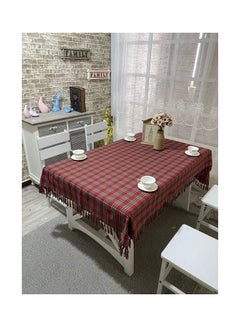 Buy Cotton Table Cloth Multicolour 140x180cm in Saudi Arabia