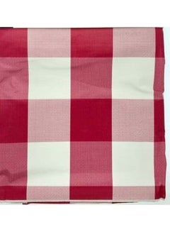 Buy Waterproof PVC Table Cloth Red/White 137x180cm in Saudi Arabia