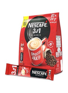 Buy 3 In 1 Classic Coffee 20grams Pack of 30 in UAE