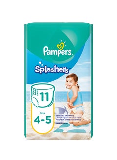 Buy Splashers Swimming Pants, Size 4-5, 9-15 Kg, Carry Pack, 11 Diapers in Saudi Arabia