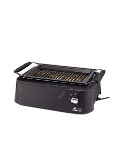 Buy Electric Grill Indoor Outdoor Non-stick Smokeless 2 Year Warranty 1800.0 W EVKA-GR1660B Black in UAE