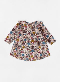 Buy Baby Floral Print Dress Multicolour in UAE