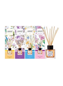 Buy Pack Of 4 Home Perfume Sticks Multicolour 4x50ml in UAE