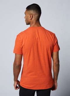 Buy Logo Crew Neck T-Shirt Orange in Egypt