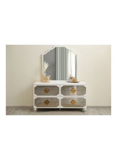 اشتري Kingfisher Dressing Table With Mirror Multicolour 160 x 49 x 91cm في الامارات